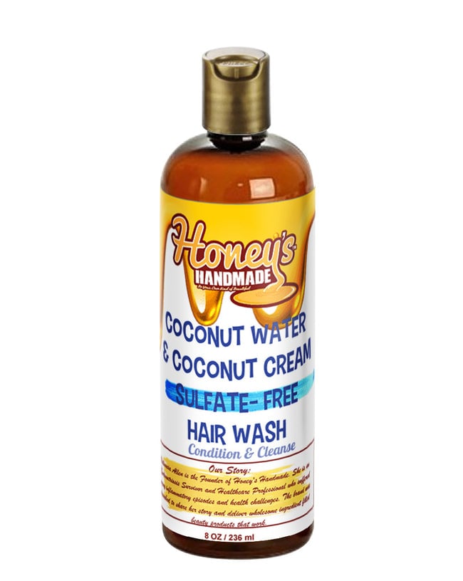 Honey's Handmade COCONUT WATER & COCONUT CREAM SULFATE-FREE HAIR WASH
