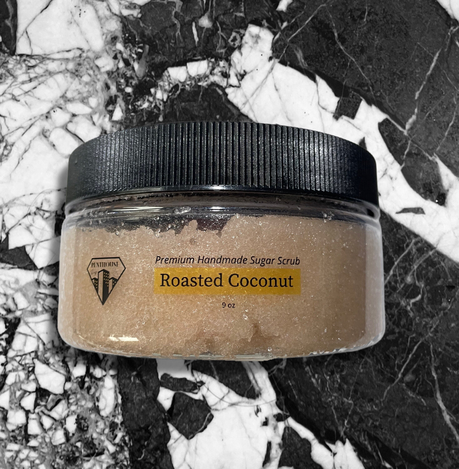 Penthouse Soap Co. Sugar Scrub, Roasted Coconut 