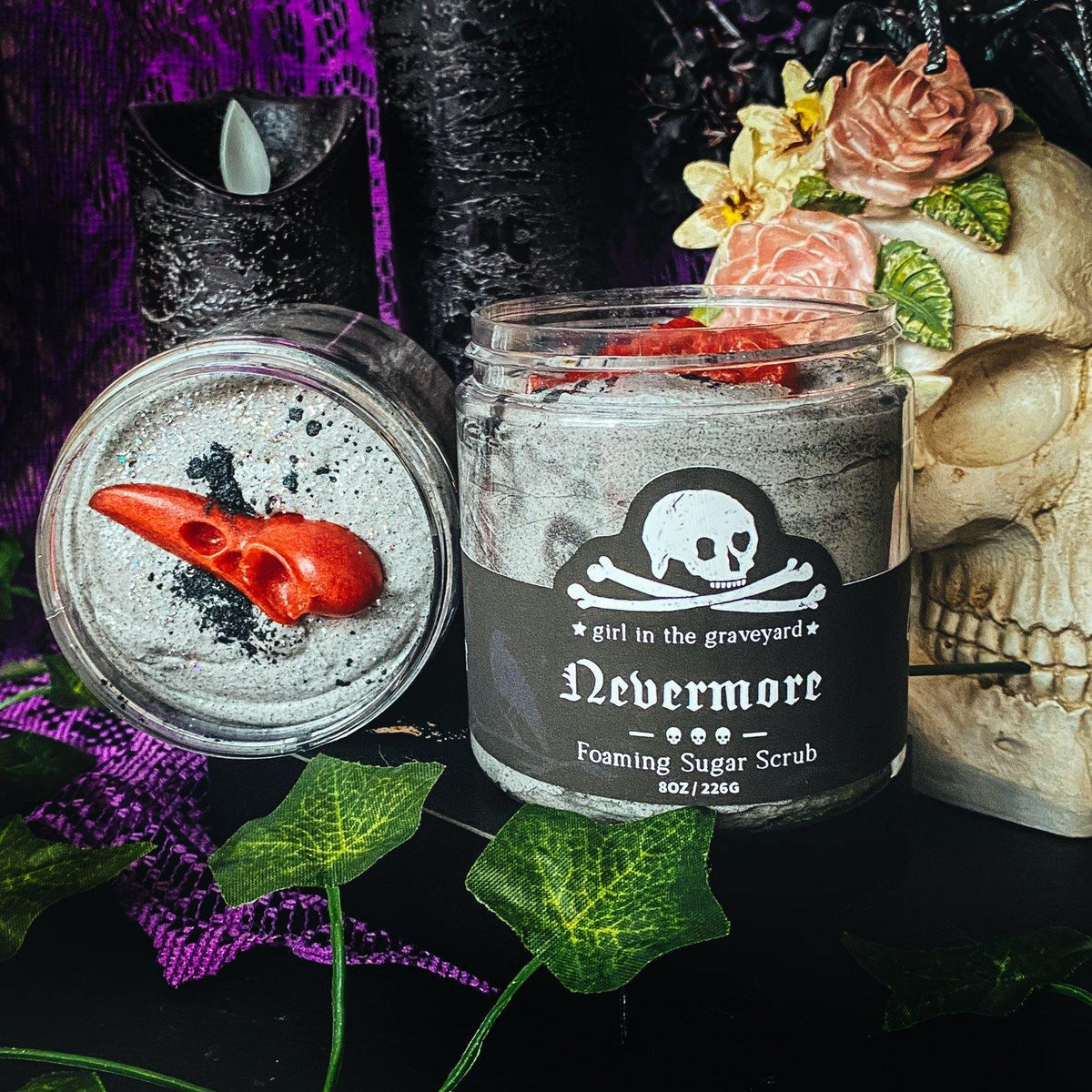 Girl In The Graveyard Foaming Sugar Scrub, Nevermore