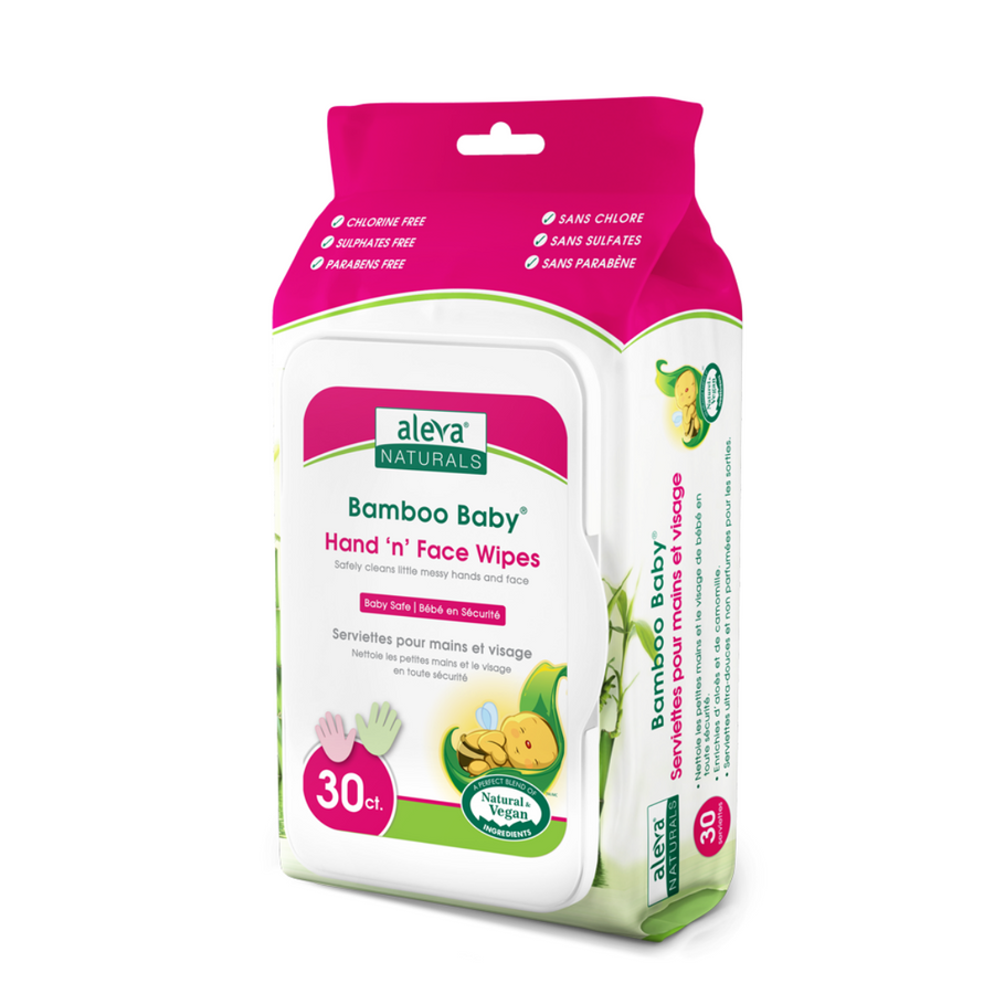 Aleva Naturals Bamboo Baby Hand 'n' Face Wipes