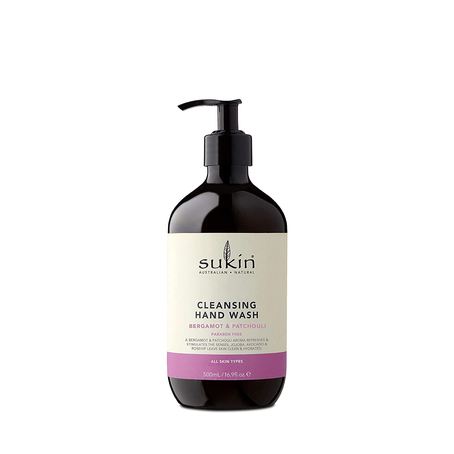 Sukin, Cleansing Hand Wash, Bergamot & Patchouli