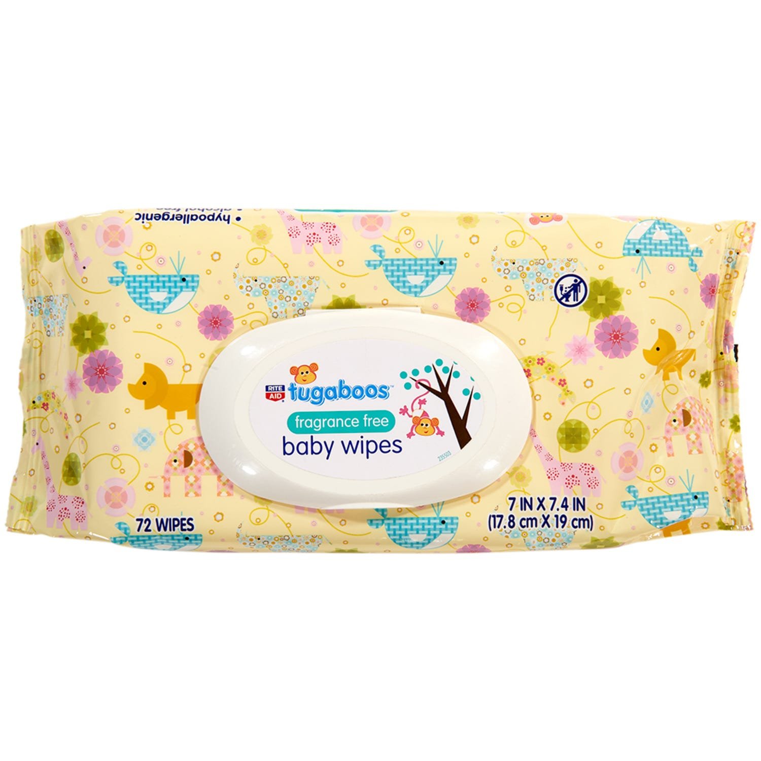 Rite Aid Baby Wipes, Fragrance Free 