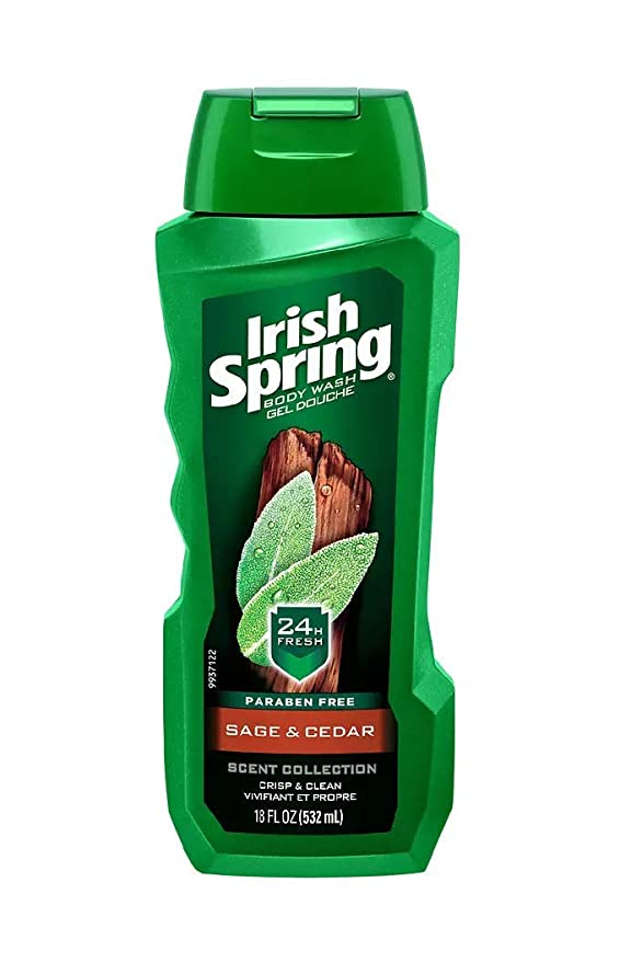 Irish Spring Moisturizing Face + Body Wash, Sage + Cedar