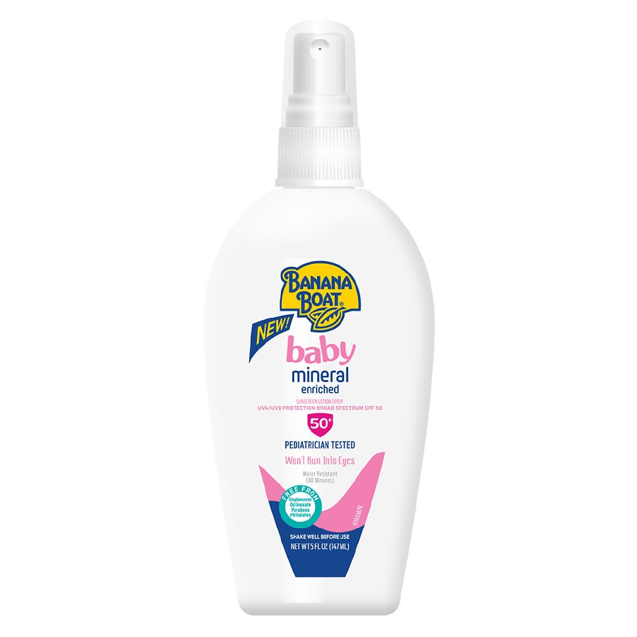 Banana Boat Baby Mineral Enriched Sunscreen Pump Spray, SPF 50