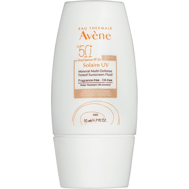 Avene Solaire UV Mineral Multi-Defense Sunscreen Fluid, Tinted, SPF 50+