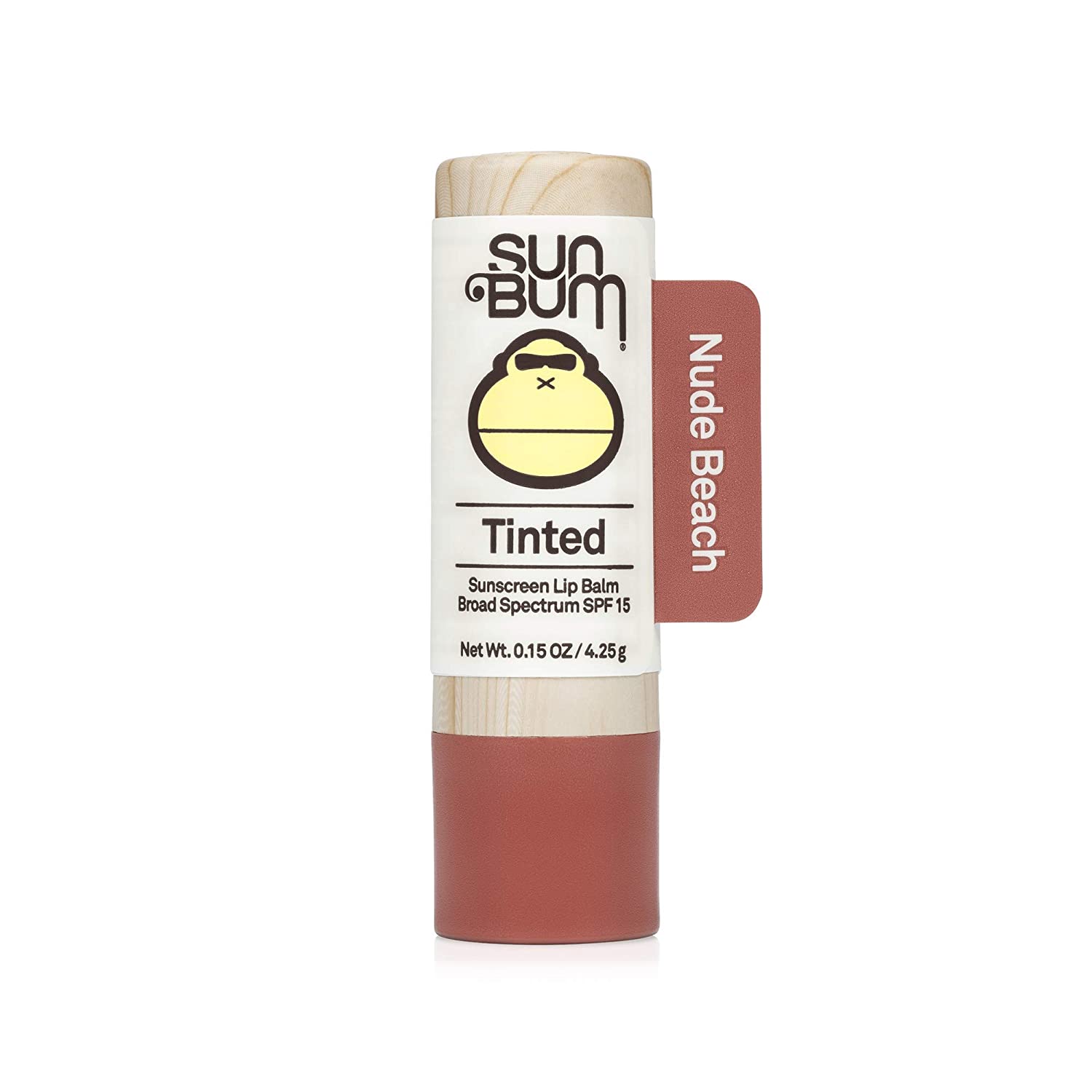 Sun Bum Tinted Sunscreen Lip Balm, Nude Beach, SPF 15