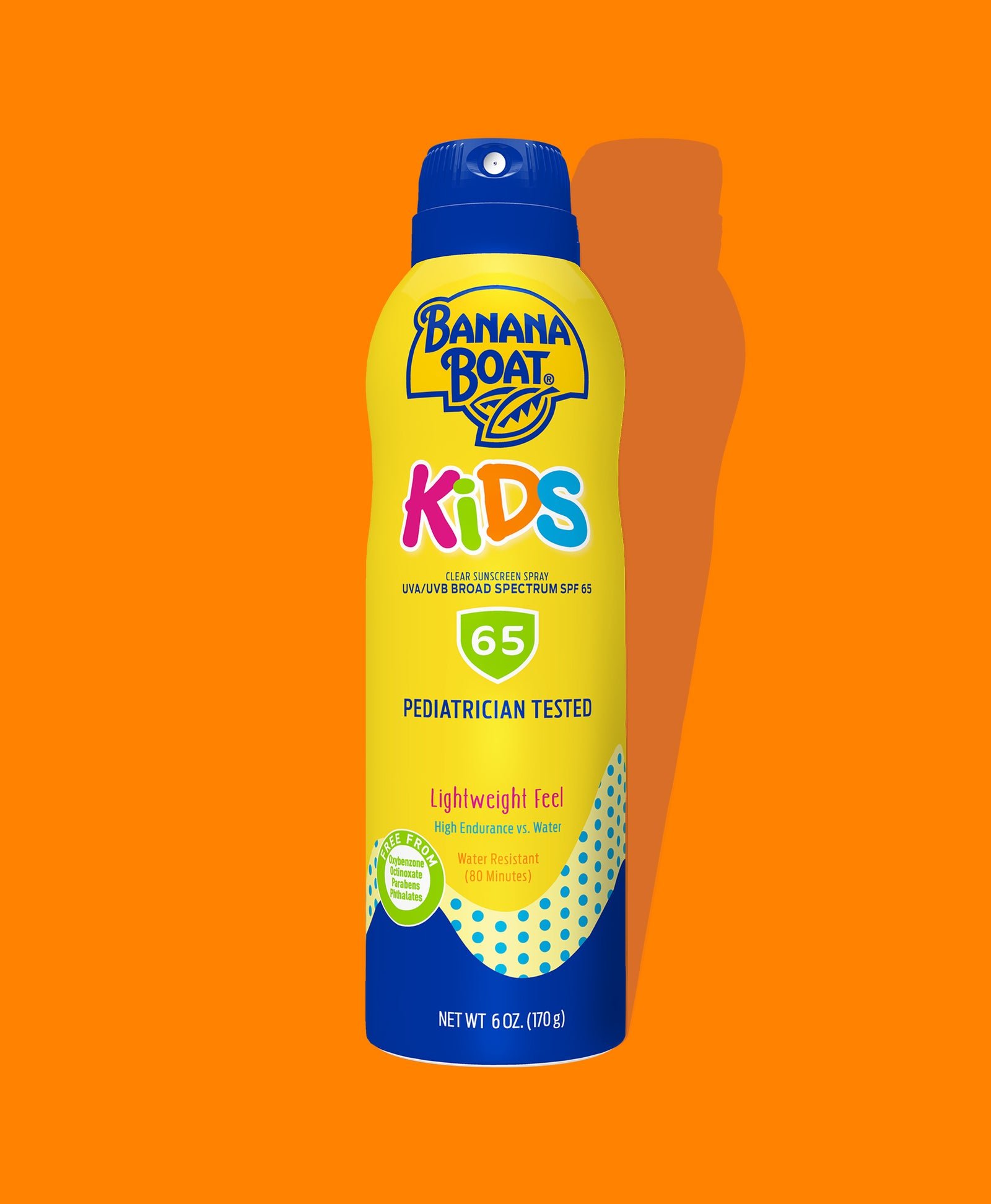 Banana Boat Kids Clear Sunscreen Spray, SPF 65