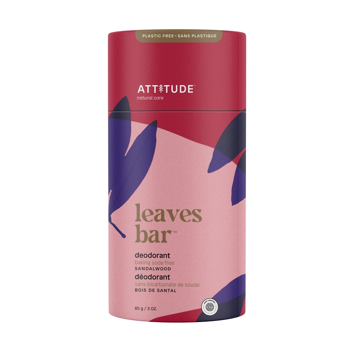 ATTITUDE Leaves Bar Deodorant, Sandalwood