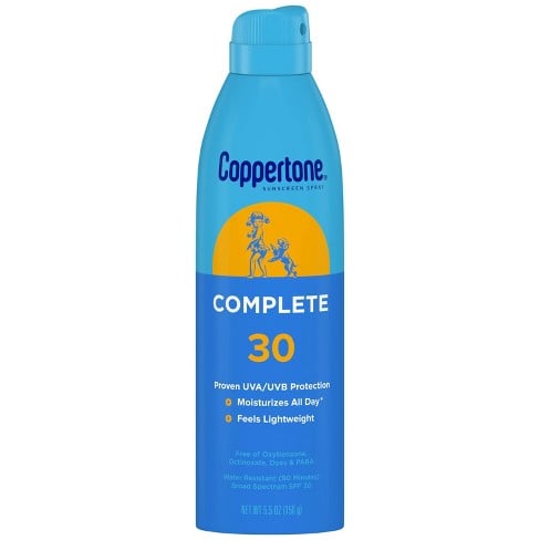 Coppertone Complete Sunscreen Spray, SPF 30