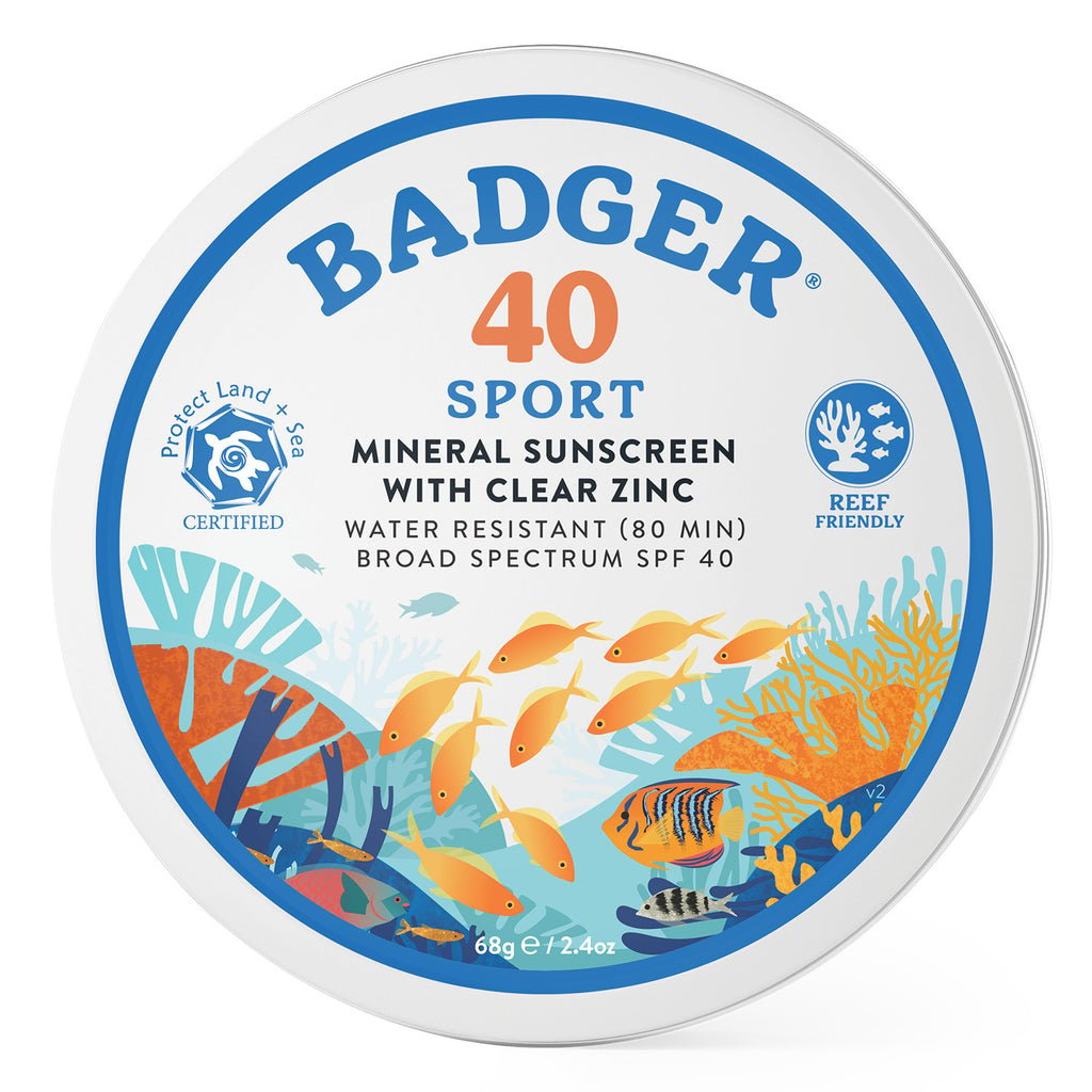 Badger Sport Mineral Sunscreen Tin, SPF 40