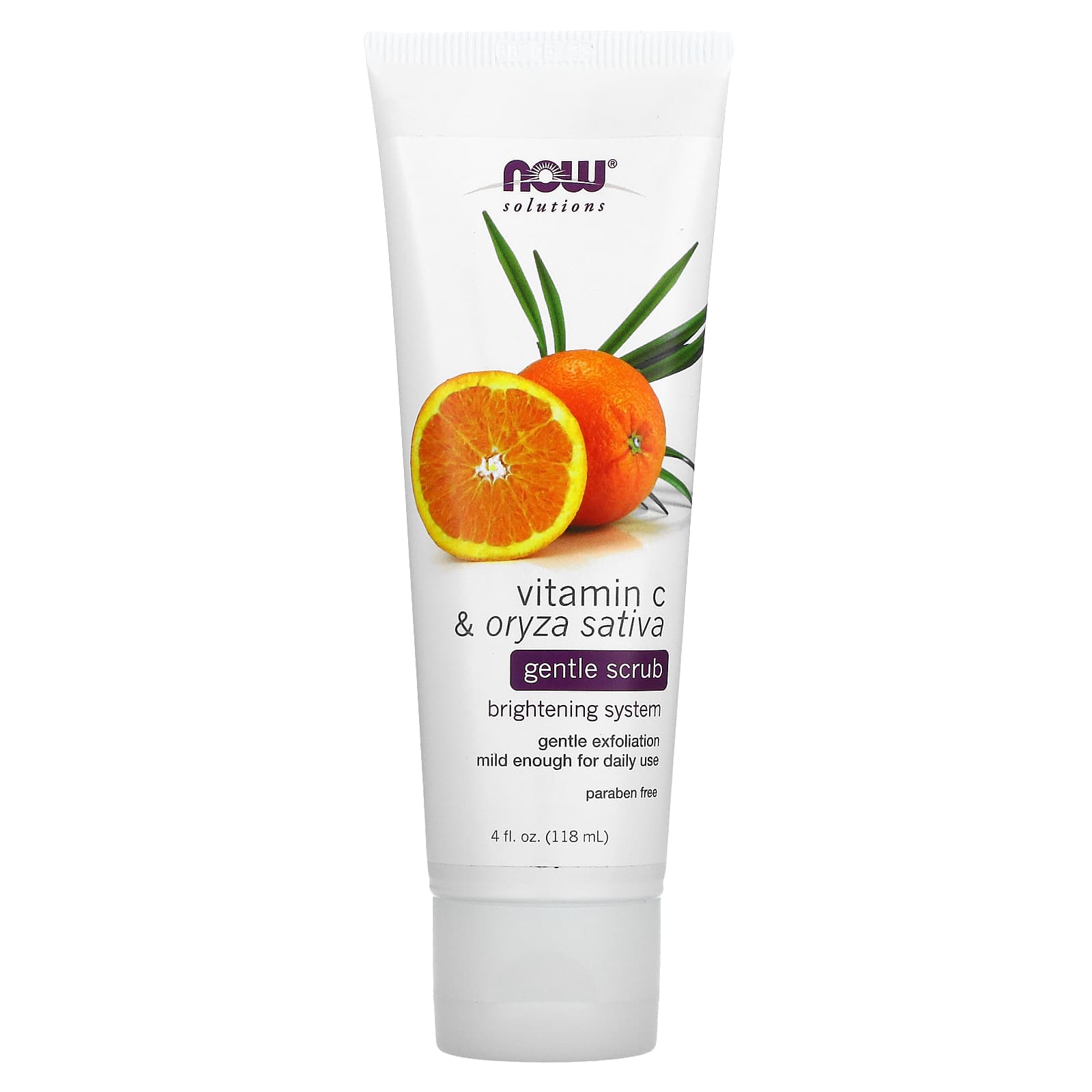 Now Solutions Gentle Scrub, Vitamin C & Oryza Sativa