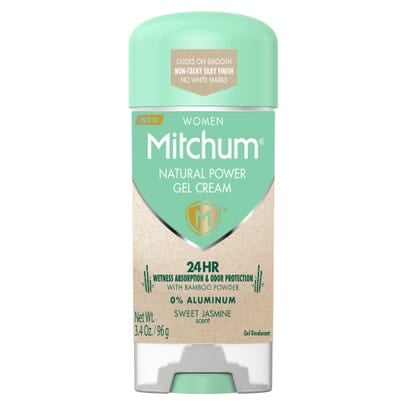 Mitchum Women Natural Power Gel Deodorant Cream, Sweet Jasmine