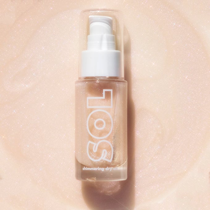 Sol Body Shimmering Dry Oil, Rainbow Glow