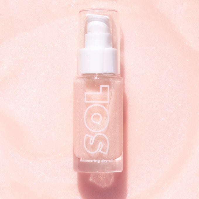 Sol Body Shimmering Dry Oil, Soft Pink