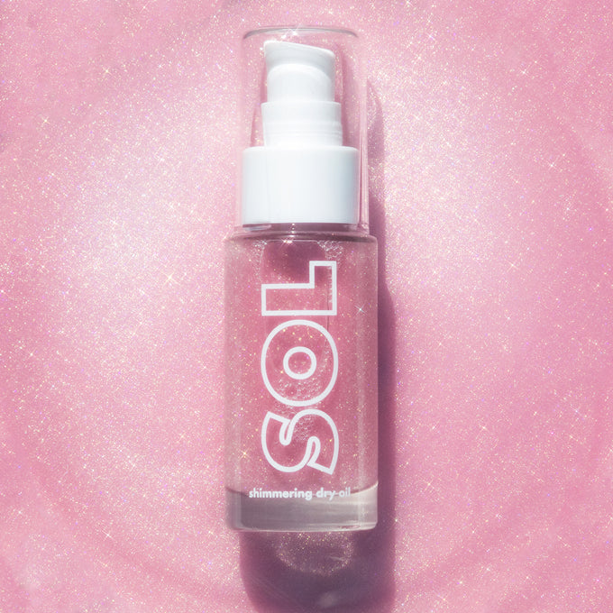 Sol Body Shimmering Dry Oil, Lilac
