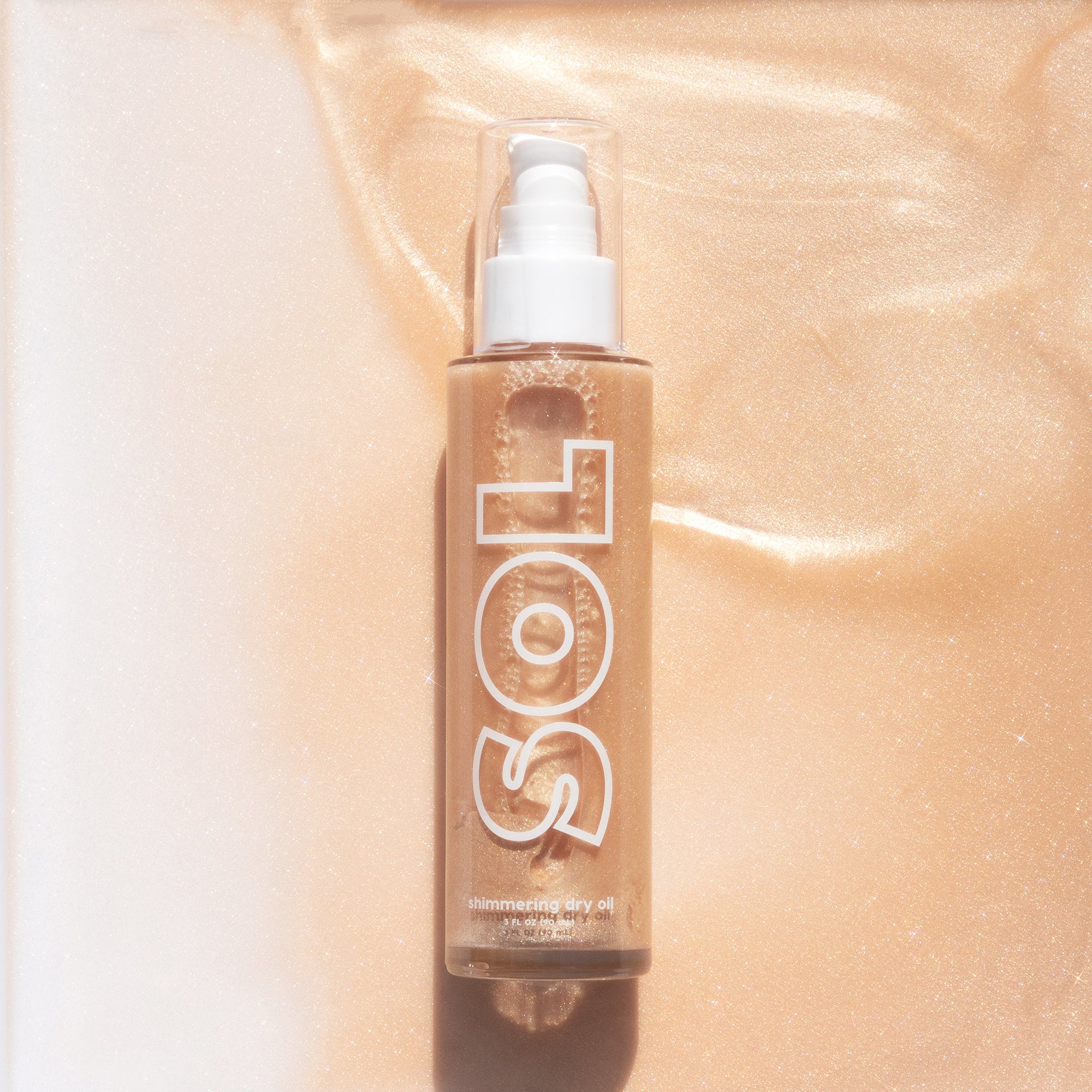 Sol Body Shimmering Dry Oil, Soft Gold