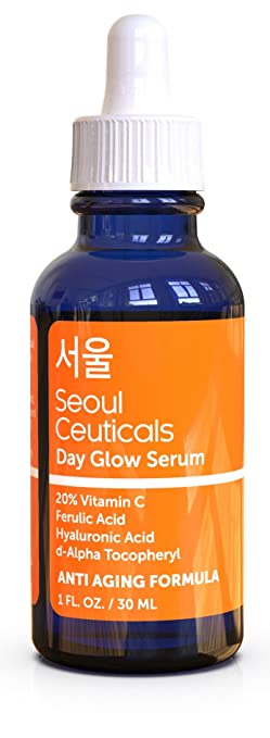 Seoul Ceuticals Korean Skin Care K Beauty 20% Vitamin C Hyaluronic Acid Serum