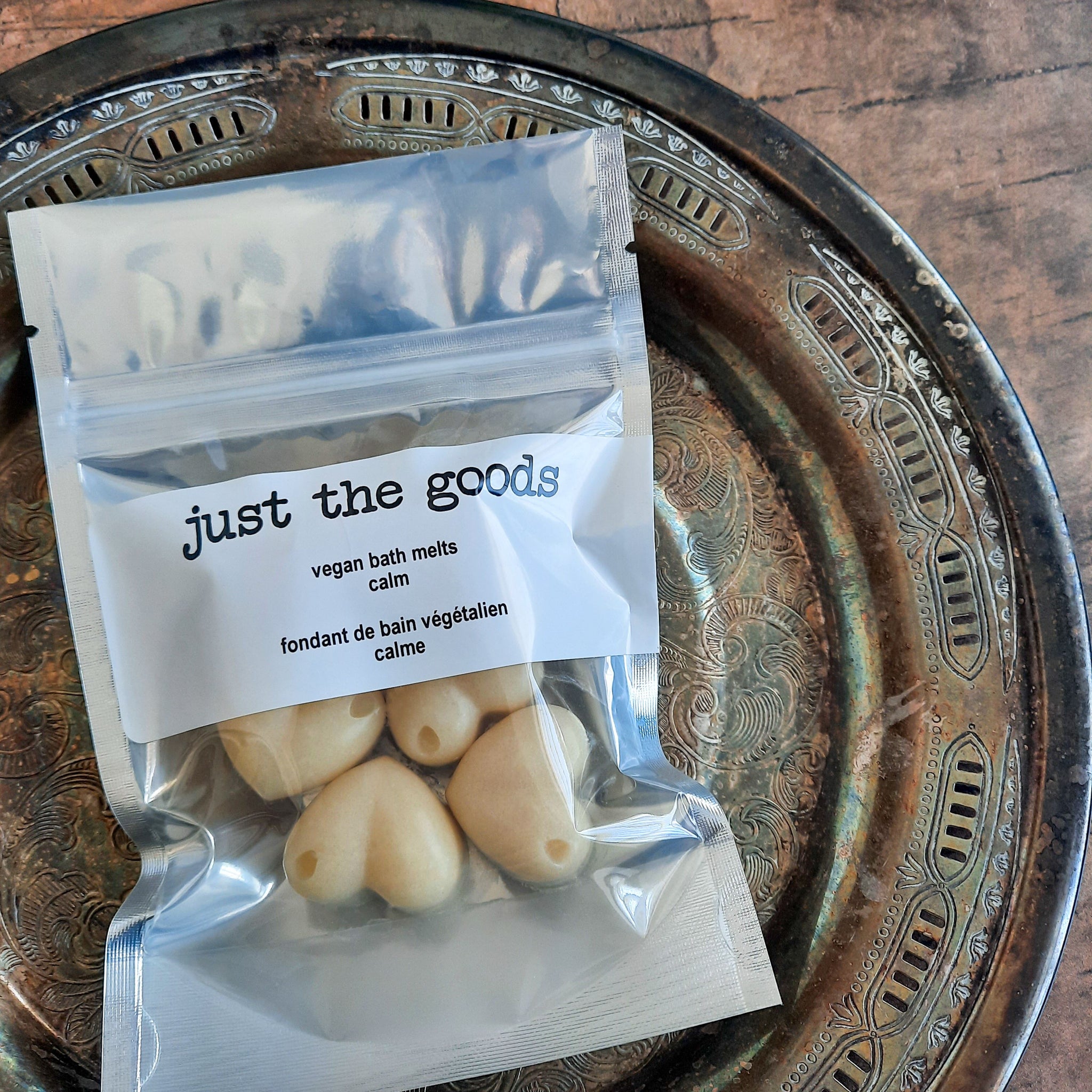 Just the Goods vegan fizzing bath melts, energizer i