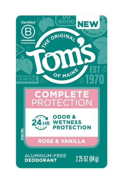 Tom's of Maine Aluminum Free Deodorant, Rose & Vanilla