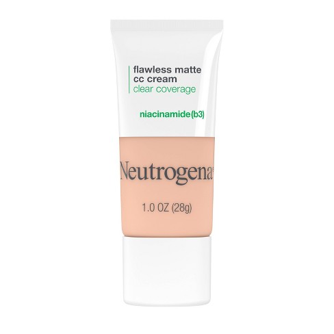 Neutrogena Clear Coverage Flawless Matte CC Cream, Alabaster 1.5