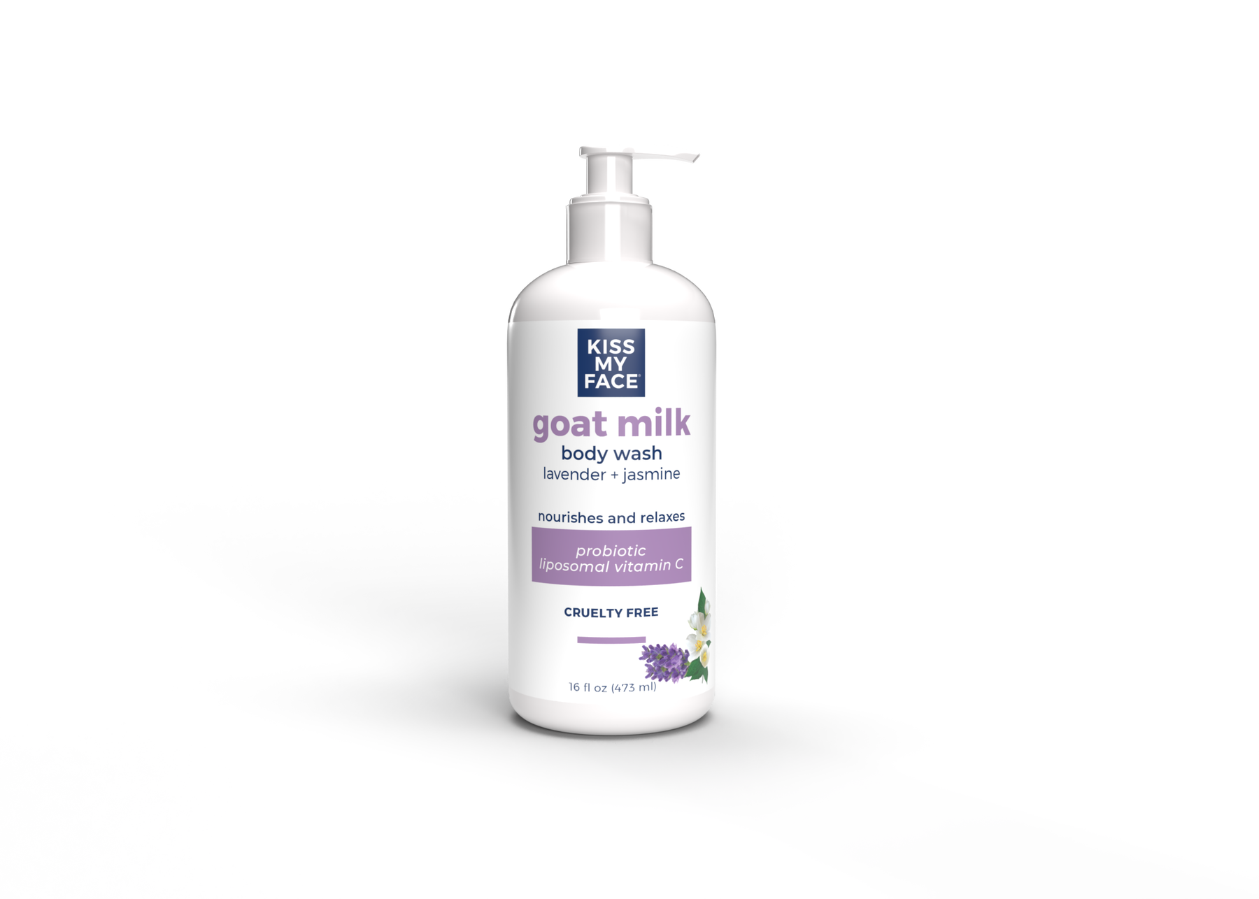 Kiss My Face Goat Milk Body Wash, Lavender + Jasmine