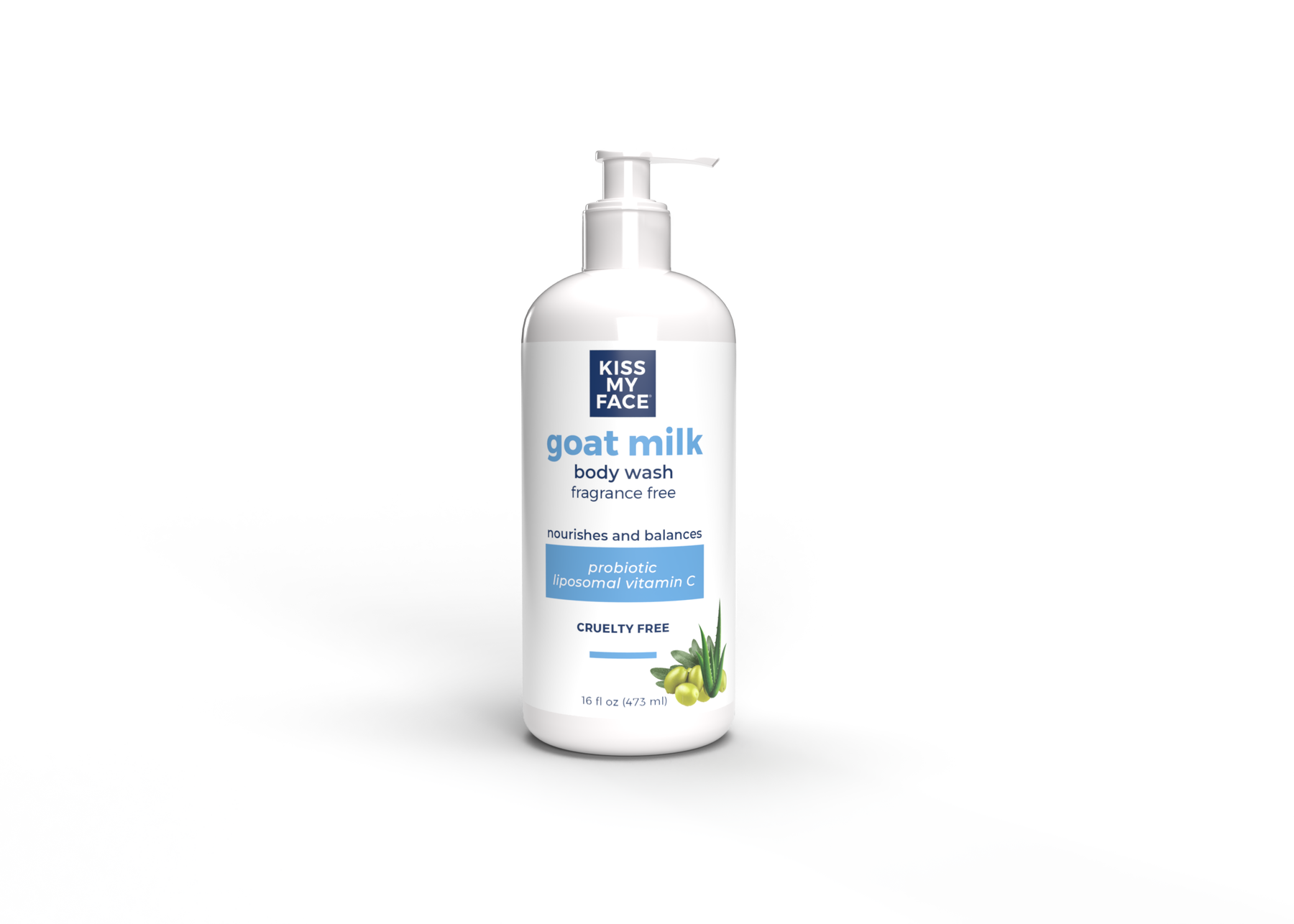 Kiss My Face Goat Milk Body Wash, Fragrance Free