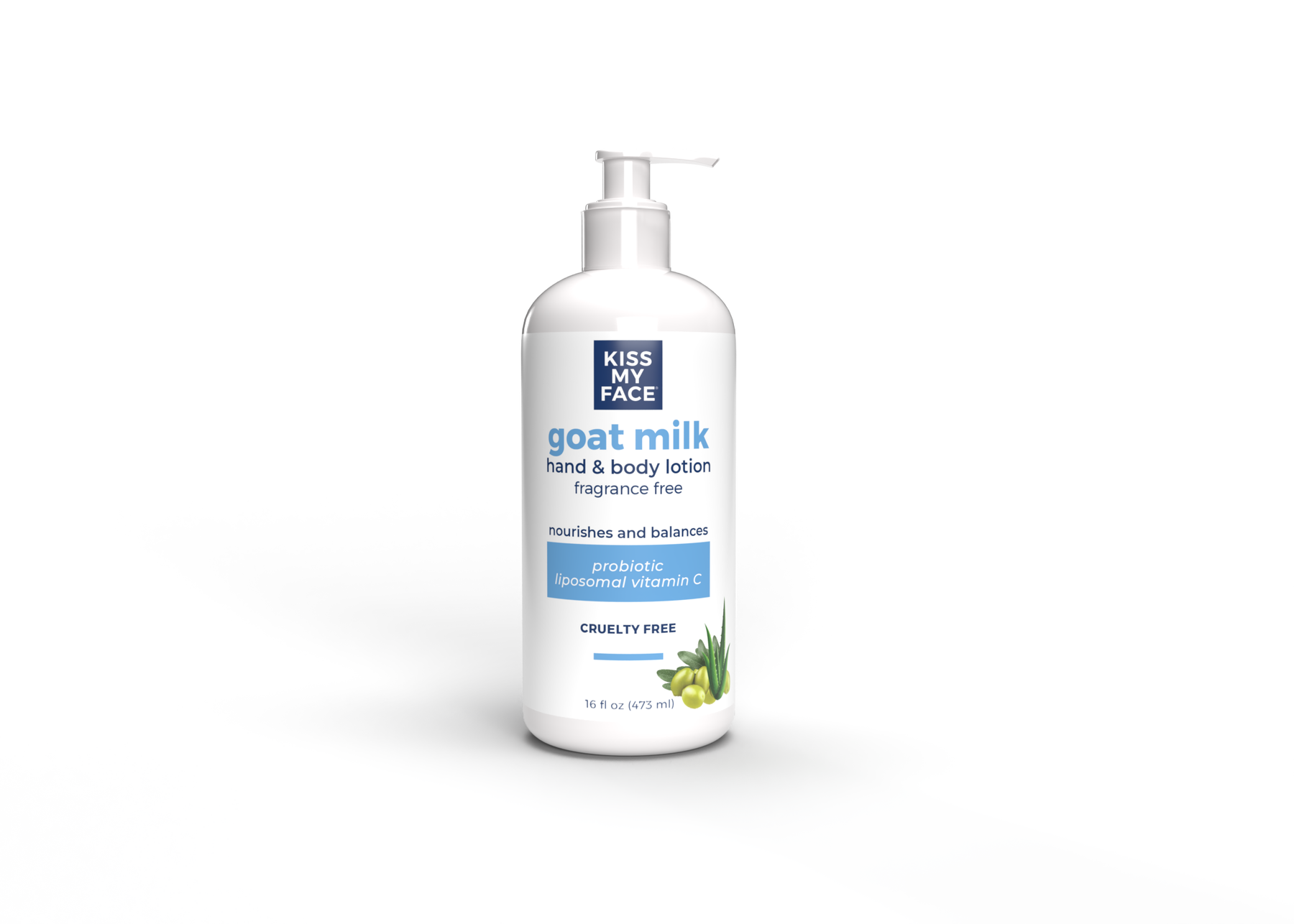 Kiss My Face Goat Milk Hand & Body Lotion, Fragrance Free