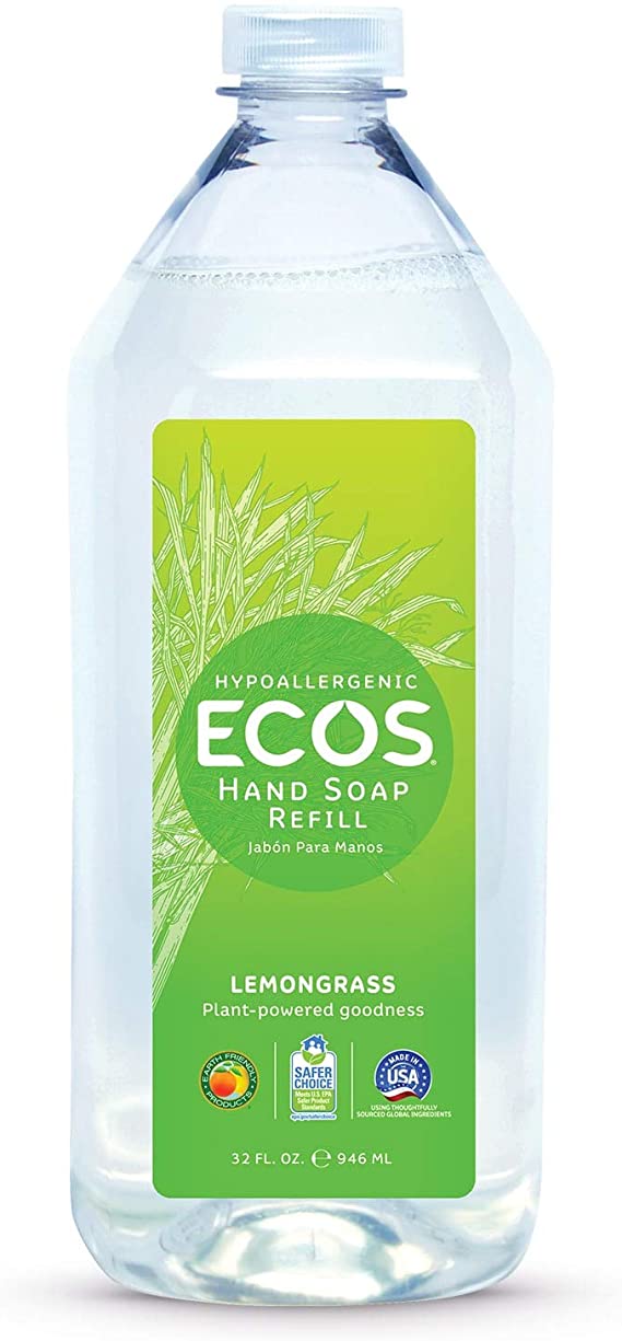 Ecos Hand Soap Refill, Lemongrass