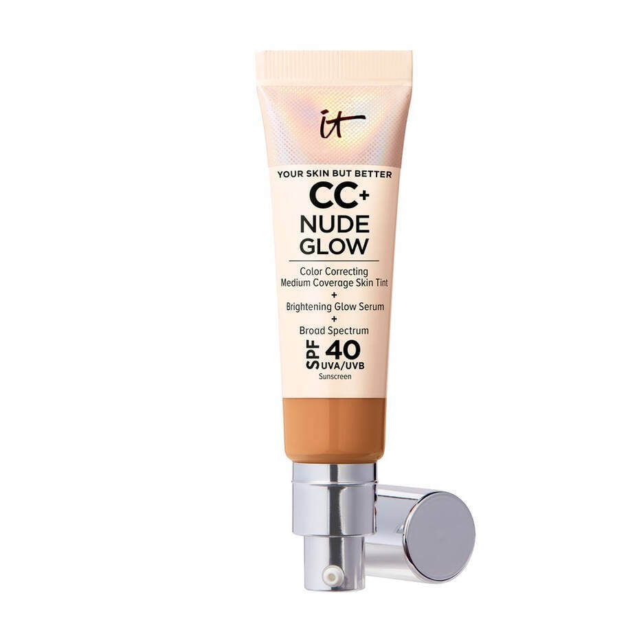 It Cosmetics Your Skin but Better Cc+ Nude Glow Medium Coverage Skin Tint, Tan, SPF 40