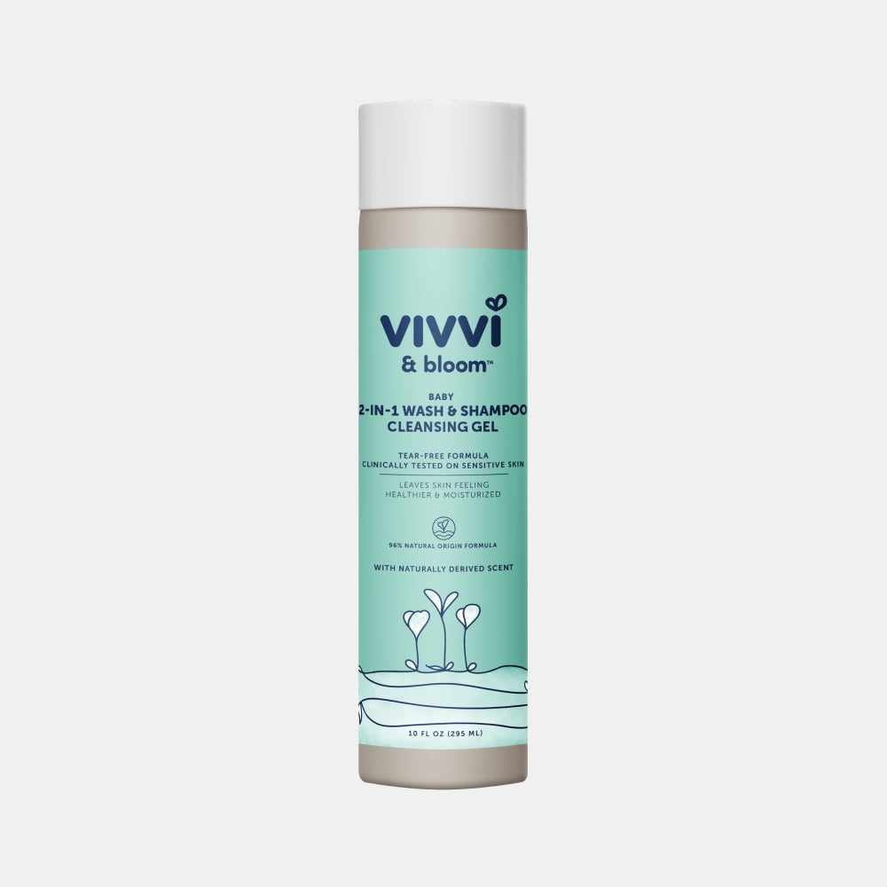 vivvi & bloom Baby 2-in-1 Wash and Shampoo, Cleansing Gel 