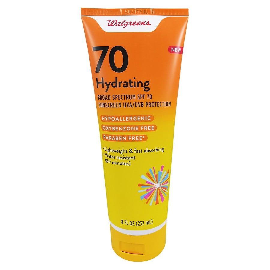 Walgreens Hydrating Sunscreen, SPF 70