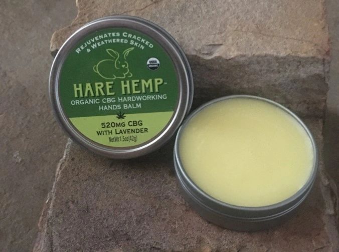 HARE HEMP Hardworking Hands Balm, 520mg CBG with Lavender