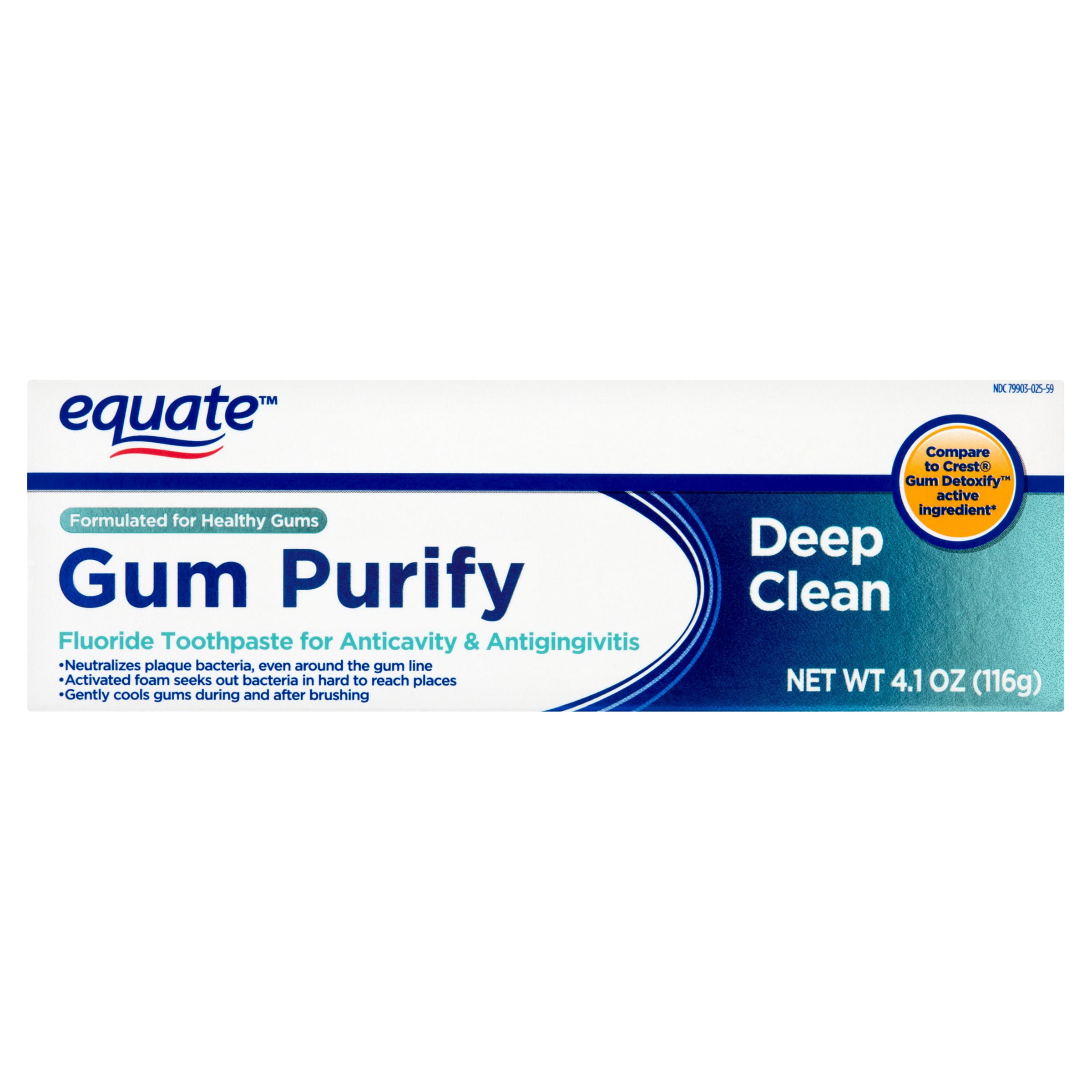 Equate Gum Purify Deep Clean Fluoride Toothpaste