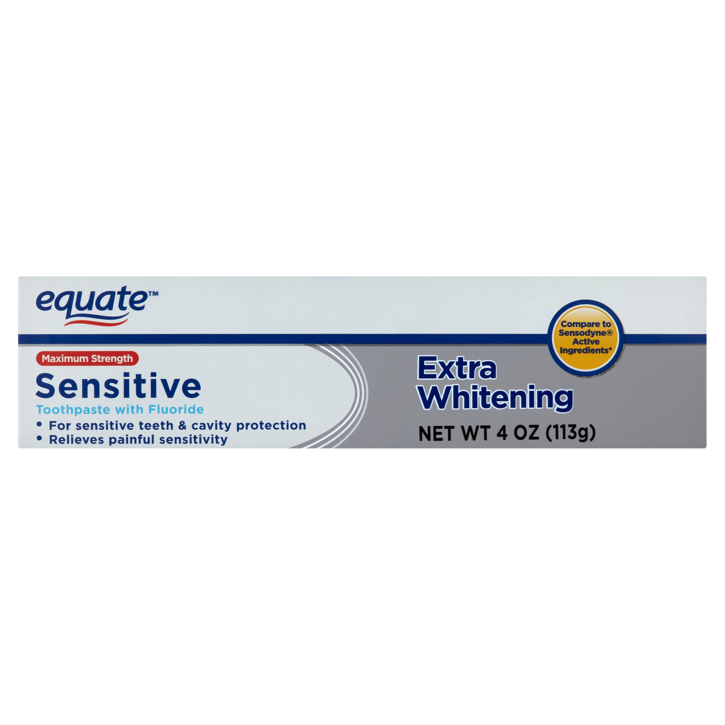 Equate Maximum Strength Sensitive Toothpaste With Fluoride, Extra Whitening