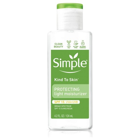 Simple Kind to Skin Protecting Light Moisturizer Sunscreen, SPF 15