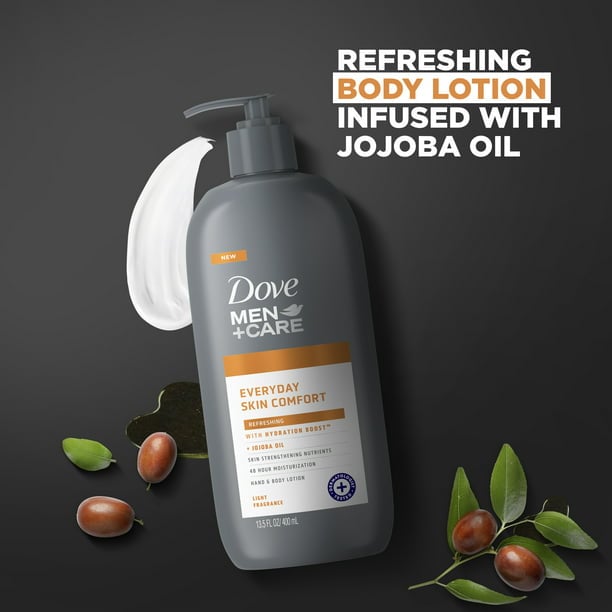 Dove, Men +Care, Every Day Skin Comfort Hand & Body Lotion, with Hydration Boost and Jojoba Oil