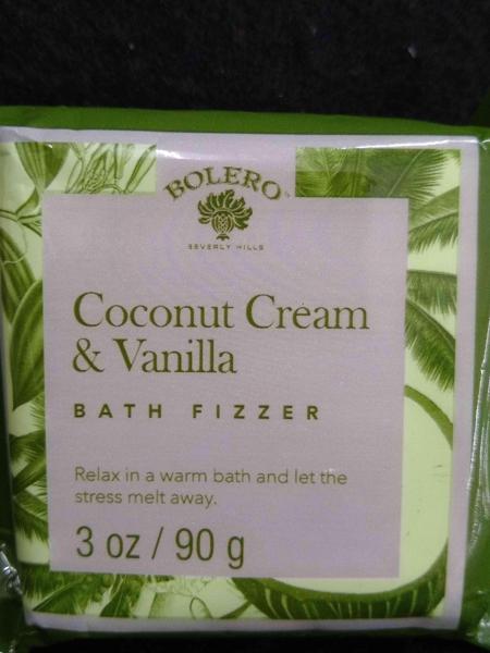 Bolero Bath Fizzer, Coconut Cream & Vanilla