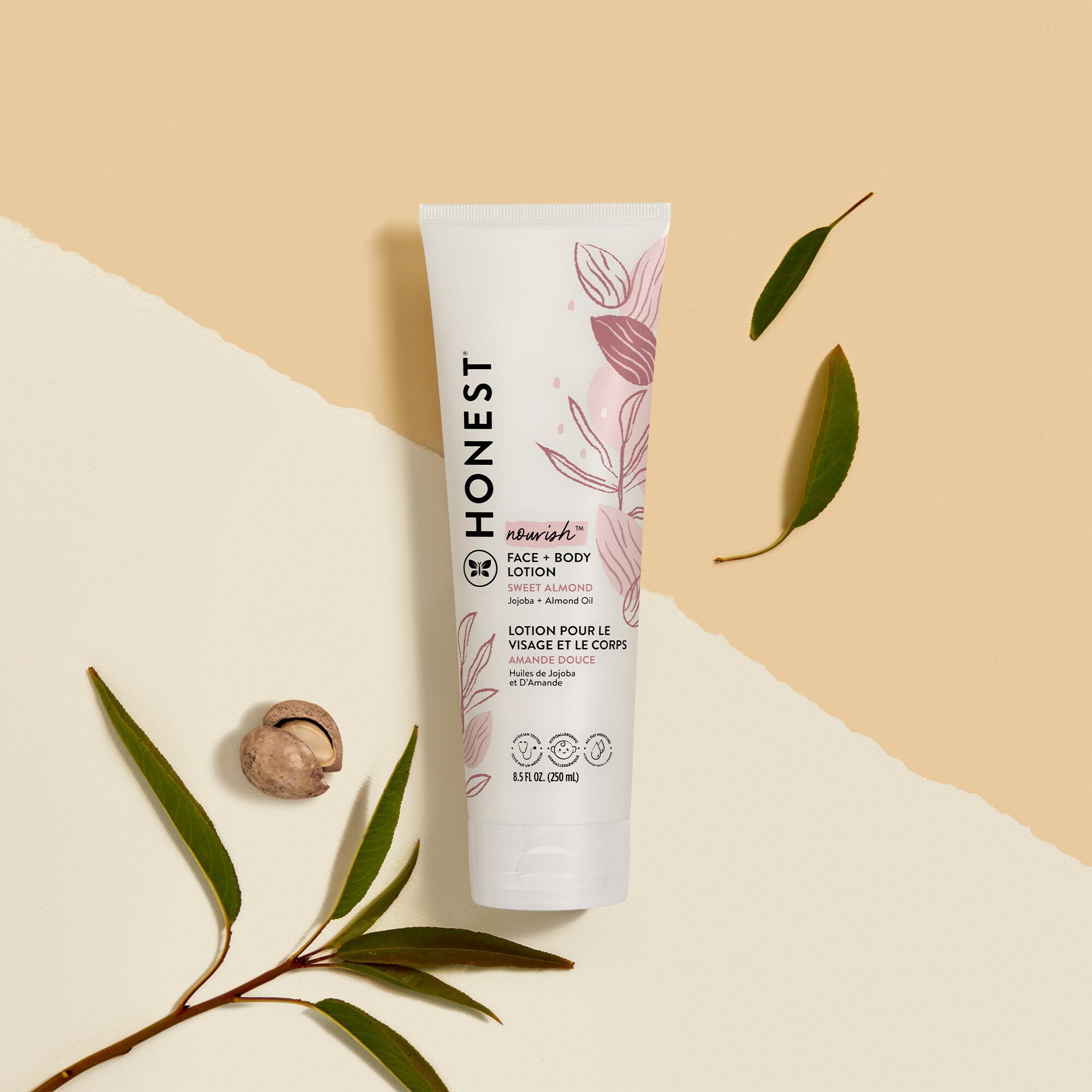 The Honest Company Face + Body Lotion, Sweet Almond