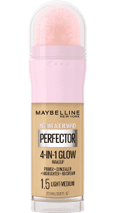 Maybelline New York Perfector 4 in 1 Glow Makeup, 1.5 Light Medium