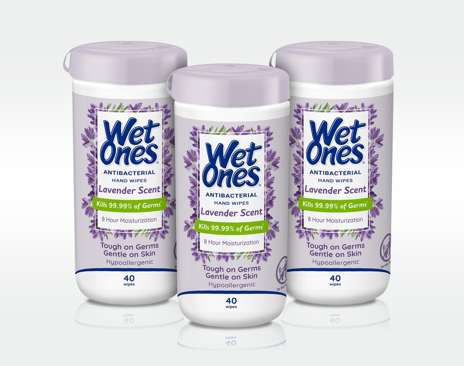 Wet Ones Antibacterial Hand Wipes, Lavender