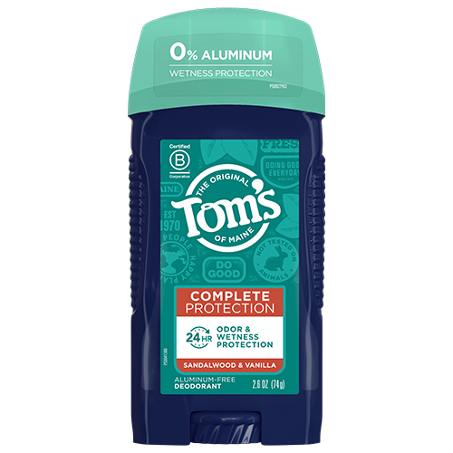 Tom's of Maine Complete Protection Aluminum Free Deodorant, Sandalwood & Vanilla