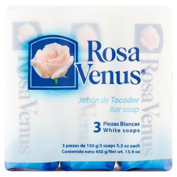 Rosa Venus Bar Soap, 3 Count, 5.3 Oz