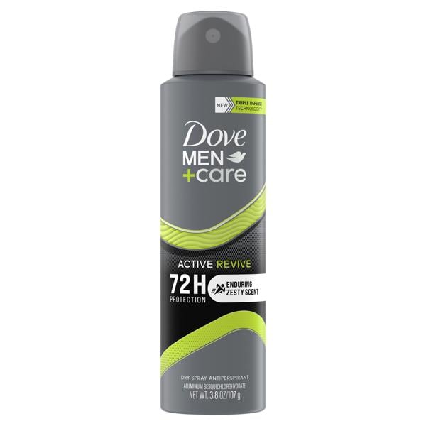 Dove Men+care Active Revive Enduring Zesty Scent Dry Spray Antiperspirant