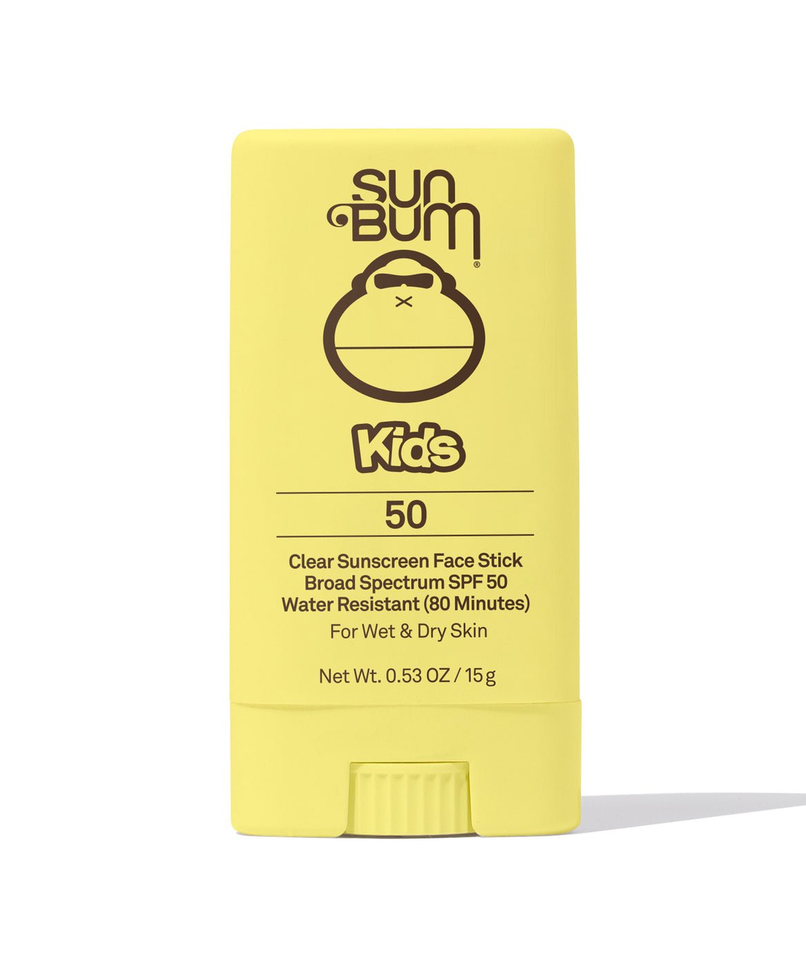 Sun Bum Kids Clear Sunscreen Face Stick, SPF 50