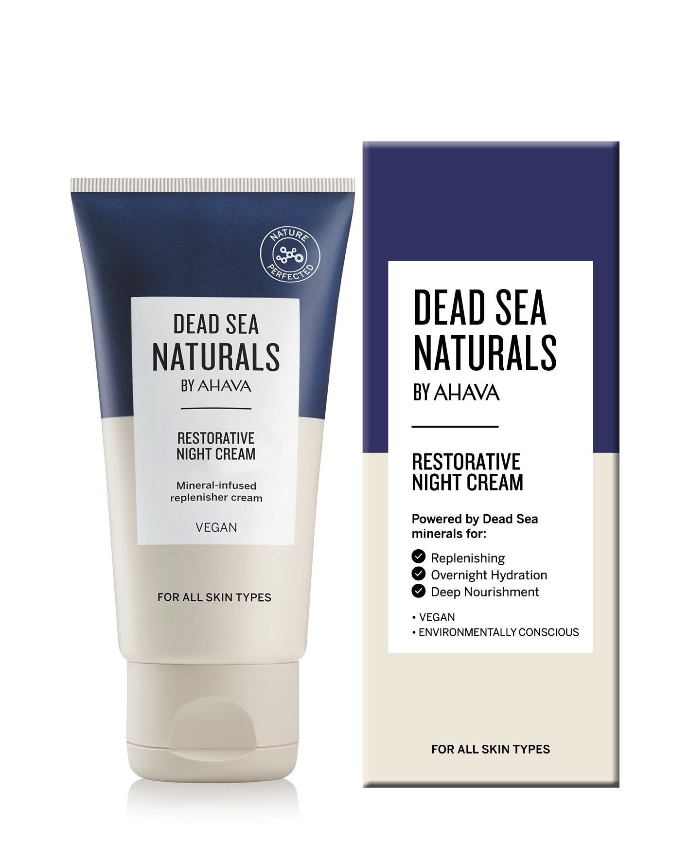 Dead Sea Naturals by AHAVA Restorative Night Cream, All Skin Types, 1.7 oz