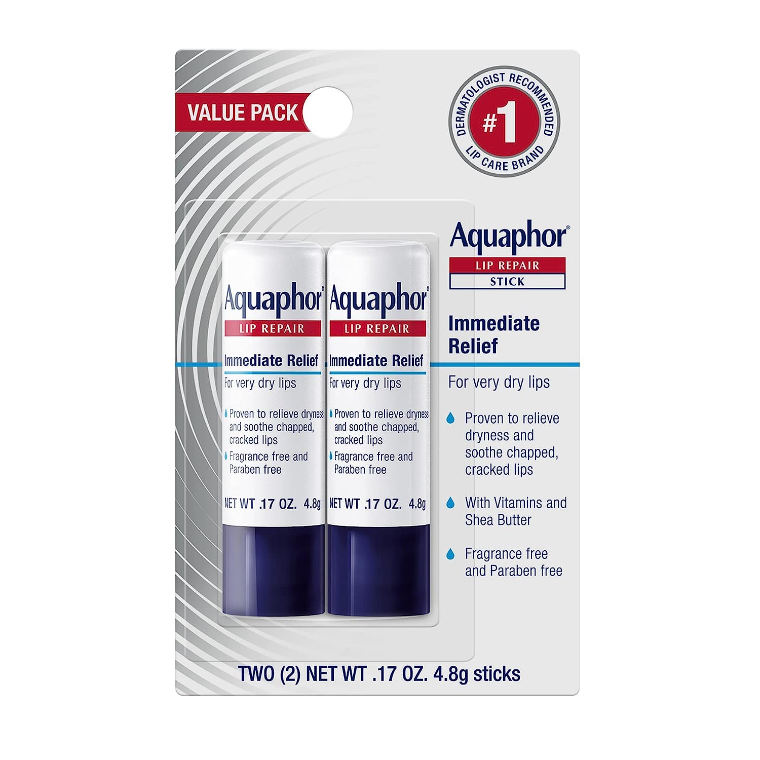 Aquaphor, Lip Repair Stick, Immediate Repair