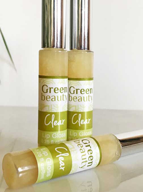 Green Beauty Cosmetics Lip Gloss, Clear
