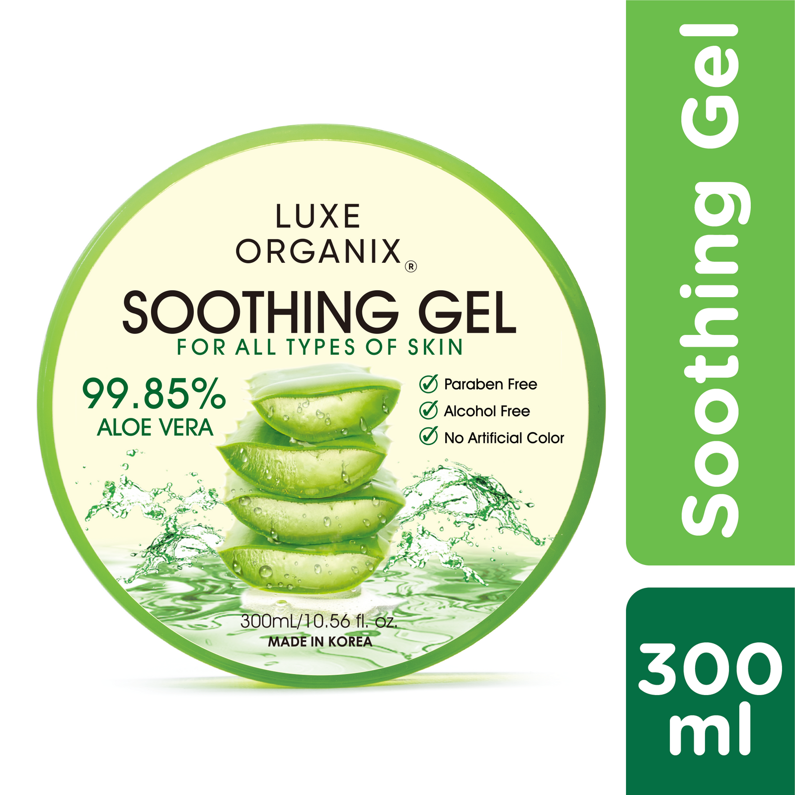 Luxe Organix, Soothing Gel for all types of skin, Aloe Vera