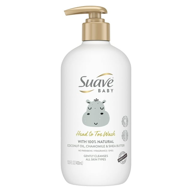 Suave Men Liquid Face & Body Wash Cleanser Shea Butter & Coconut