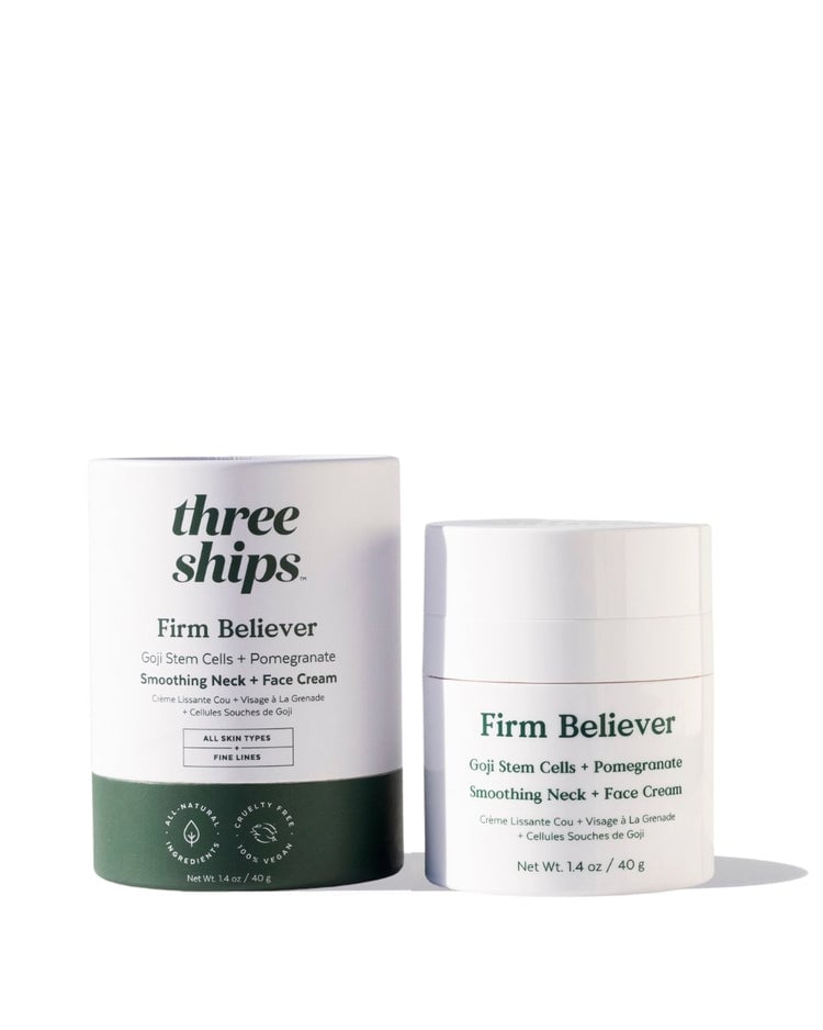 Three Ships Firm Believer Goji Stem Cell + Pomegranate Smoothing Neck + Face Cream 